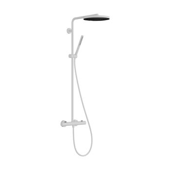 - HANSGROHE Pulsify S Puro Komplet prysznicowy 260 z deszczownicą i termostatem biały mat 24223700 - 24223700 - Łazienki Szydłowski