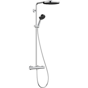  - HANSGROHE Pulsify S Puro Komplet prysznicowy z deszczownicą 260 1jet EcoSmart z Ecostat Fine i główką prysznicową 3jet chrom 24237000 - 24237000 - Łazienki Szydłowski