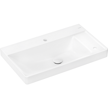  - HANSGROHE Xelu Q Umywalka wpuszczana w blat z półką po prawej stronie 80 x 48 cm biały 61028450 - 61028450 - Łazienki Szydłowski