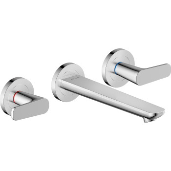  - AXOR Citterio C 3-otworowa bateria umywalkowa z wylewką 19,5 cm, ścienna, podtynkowa chrom 49070000 - 49070000 - Łazienki Szydłowski