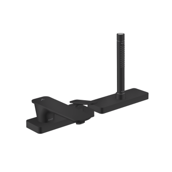 - AXOR Citterio C 3-otworowa jednouchwytowa bateria na brzeg wanny, sBox, szlif kwadratowy czarny mat 49431670 - 49431670 - Łazienki Szydłowski