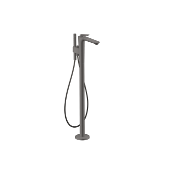  - AXOR Citterio C bateria wannowa, wolnostojąca, szlif kwadratowy czarny chrom szczotkowany 49441340 - 49441340 - Łazienki Szydłowski