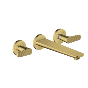  - AXOR Citterio C 3-otworowa bateria wannowa, ścienna, podtynkowa, szlif kwadratowy Złoty Optyczny Polerowany 49483990 - 49483990 - Łazienki Szydłowski