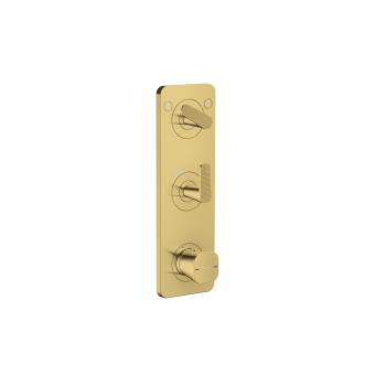  - AXOR Citterio C Bateria wannowo-prysznicowa termostatyczna podtynkowa szlif kwadratowy Złoty Optyczny Polerowany 49701990 - 49701990 - Łazienki Szydłowski
