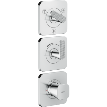  - AXOR Citterio C Bateria wannowo-prysznicowa termostatyczna podtynkowa szlif kwadratowy chrom 49711000 - 49711000 - Łazienki Szydłowski