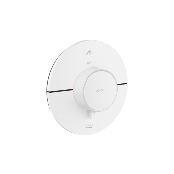 - AXOR ShowerSelect ID Bateria termostatyczna do 2 odbiorników , okrągła, biały mat 36751700 - 36751700 - Łazienki Szydłowski