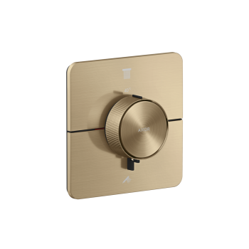 - AXOR ShowerSelect ID Bateria termostatyczna do 2 odbiorników, softsquare, brąz szczotkowany 36754140 - 36754140 - Łazienki Szydłowski