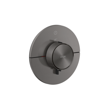  - AXOR ShowerSelect ID Bateria termostatyczna do 1 odbiornika, okrągła, czarny chrom szczotkowany 36756340 - 36756340 - Łazienki Szydłowski