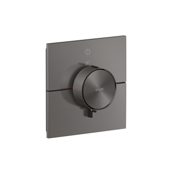 - AXOR ShowerSelect ID Bateria termostatyczna do 1 odbiornika, kwadratowa, czarny chrom szczotkowany 36757340 - 36757340 - Łazienki Szydłowski