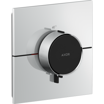 - AXOR ShowerSelect ID Bateria termostatyczna HighFlow, kwadratowa, podtynkowa chrom 36774000 - 36774000 - Łazienki Szydłowski