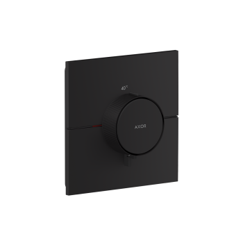 - AXOR ShowerSelect ID Bateria termostatyczna HighFlow, kwadratowa, czarny mat 36774670 - 36774670 - Łazienki Szydłowski