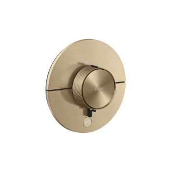 - AXOR ShowerSelect ID Bateria termostatyczna HighFlow do 1 odbiornika z dodatkowym wyjściem, okrągła, podtynkowa brąz szczotkowany 36776140 - 36776140 - Łazienki Szydłowski