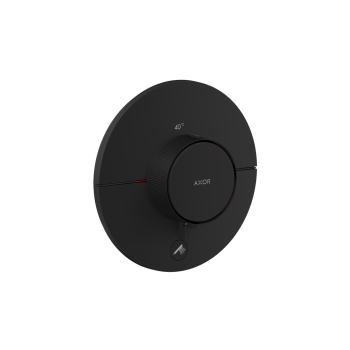 - AXOR ShowerSelect ID Bateria termostatyczna HighFlow do 1 odbiornika z dodatkowym wyjściem, okrągła, podtynkowa czarny mat 36776670 - 36776670 - Łazienki Szydłowski