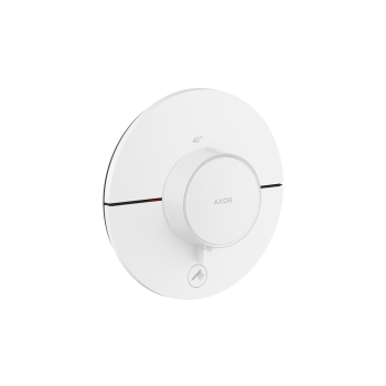 - AXOR ShowerSelect ID Bateria termostatyczna HighFlow do 1 odbiornika z dodatkowym wyjściem, okrągła, biały mat 36776700 - 36776700 - Łazienki Szydłowski