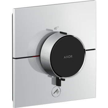 - AXOR ShowerSelect ID Bateria termostatyczna HighFlow do 1 odbiornika z dodatkowym wyjściem, kwadratowa, podtynkowa chrom 36777000 - 36777000 - Łazienki Szydłowski