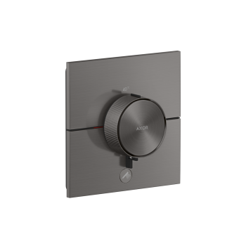 - AXOR ShowerSelect ID Bateria termostatyczna HighFlow do 1 odbiornika z dodatkowym wyjściem, kwadratowa, czarny chrom szczotkowany 36777340 - 36777340 - Łazienki Szydłowski