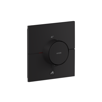 - AXOR ShowerSelect ID Bateria termostatyczna HighFlow do 1 odbiornika z dodatkowym wyjściem, kwadratowa, podtynkowa czarny mat 36777670 - 36777670 - Łazienki Szydłowski