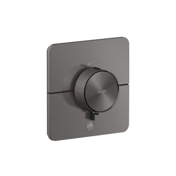 - AXOR ShowerSelect ID Bateria termostatyczna HighFlow do 1 odbiornika z dodatkowym wyjściem, softsquare, podtynkowa czarny chrom szczotkowany 36778340 - 36778340 - Łazienki Szydłowski