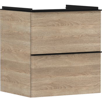  - HANSGROHE Xelu Q Szafka pod umywalkę wiszacą z 2 szufladami 58 x 47,5 cm  Naturalny Dąb 54025670 - 54025670 - Łazienki Szydłowski