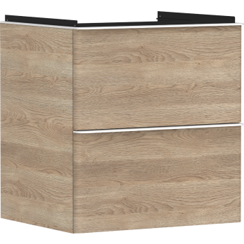  - HANSGROHE Xelu Q Szafka pod umywalkę wiszacą z 2 szufladami 58 x 47,5 cm naturalny dąb 54025700 - 54025700 - Łazienki Szydłowski