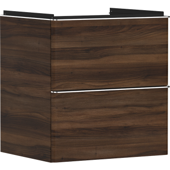  - HANSGROHE Xelu Q Szafka pod umywalkę wiszacą z 2 szufladami 58 x 47,5 cm ciemny orzech 54026000 - 54026000 - Łazienki Szydłowski