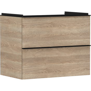 - HANSGROHE Xelu Q Szafka pod umywalkę wiszącą z 2 szufladami 78 x 47,5 cm naturalny dąb 54029670 - 54029670 - Łazienki Szydłowski