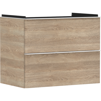 - HANSGROHE Xelu Q Szafka pod umywalkę wiszącą z 2 szufladami 78 x 47,5 cm naturalny dąb 54029700 - 54029700 - Łazienki Szydłowski