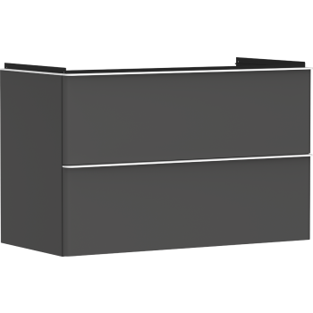 - HANSGROHE Xelu Q Szafka pod umywalkę wiszącą z 2 szufladami 98 x 47,5 cm szary diament matowy 54032700 - 54032700 - Łazienki Szydłowski