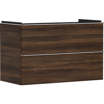  - HANSGROHE Xelu Q Szafka pod umywalkę wiszącą z 2 szufladami 98 x 47,5 cm ciemny orzech 54034000 - 54034000 - Łazienki Szydłowski