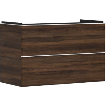  - HANSGROHE Xelu Q Szafka pod umywalkę wiszącą z 2 szufladami 98 x 47,5 cm ciemny orzech 54034700 - 54034700 - Łazienki Szydłowski