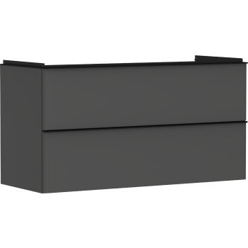 - HANSGROHE Xelu Q Szafka pod umywalkę wiszącą z 2 szufladami 118 x 47,5 cm szary diament matowy 54036670 - 54036670 - Łazienki Szydłowski