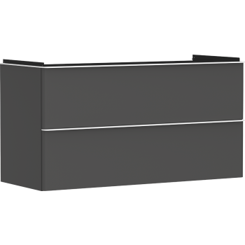- HANSGROHE Xelu Q Szafka pod umywalkę wiszącą z 2 szufladami 118 x 47,5 cm szary diament matowy 54036700 - 54036700 - Łazienki Szydłowski