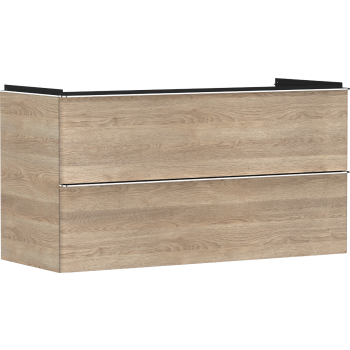 - HANSGROHE Xelu Q Szafka pod umywalkę wiszącą z 2 szufladami 118 x 47,5 cm naturalny dąb 54037000 - 54037000 - Łazienki Szydłowski