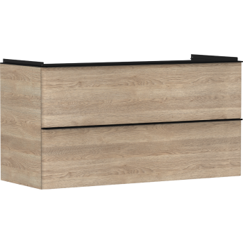 - HANSGROHE Xelu Q Szafka pod umywalkę wiszącą z 2 szufladami 118 x 47,5 cm naturalny dąb 54037670 - 54037670 - Łazienki Szydłowski