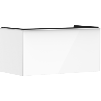  - HANSGROHE Xelu Q Szafka pod szlifowaną umywalkę wpuszczaną w blat z 1 szufladą 98 x 55 cm biały wysoki połysk 54058700 - 54058700 - Łazienki Szydłowski