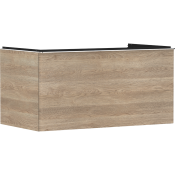 - HANSGROHE Xelu Q Szafka pod szlifowaną umywalkę wpuszczaną w blat z 1 szufladą 98 x 55 cm naturalny dąb 54060000 - 54060000 - Łazienki Szydłowski