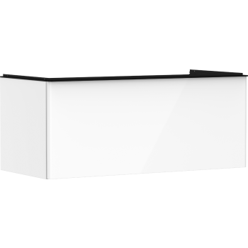 - HANSGROHE Xelu Q Szafka pod szlifowaną umywalkę wpuszczaną w blat z 1 szufladą 118 x 55 cm biały błyszczący 54062670 - 54062670 - Łazienki Szydłowski
