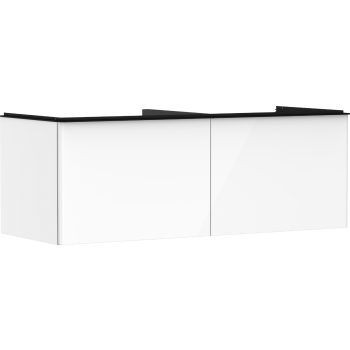  - HANSGROHE Xelu Q Szafka pod szlifowaną umywalkę wpuszczaną w blat z 2 szufladami 136 x 55 cm biały wysoki połysk 54066670 - 54066670 - Łazienki Szydłowski