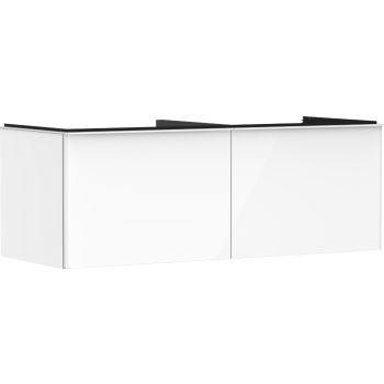  - HANSGROHE Xelu Q Szafka pod szlifowaną umywalkę wpuszczaną w blat z 2 szufladami 136 x 55 cm biały wysoki połysk 54066700 - 54066700 - Łazienki Szydłowski