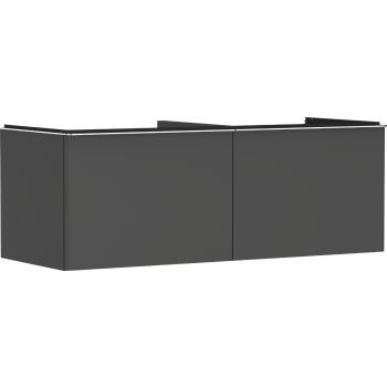 - HANSGROHE Xelu Q Szafka pod szlifowaną umywalkę wpuszczaną w blat z 2 szufladami 136 x 55 cm szary diament matowy 54067000 - 54067000 - Łazienki Szydłowski