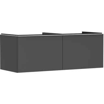 - HANSGROHE Xelu Q Szafka pod szlifowaną umywalkę wpuszczaną w blat z 2 szufladami 136 x 55 cm szary diament matowy 54067700 - 54067700 - Łazienki Szydłowski