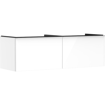 - HANSGROHE Xelu Q Szafka pod szlifowaną umywalkę wpuszczaną w blat z 2 szufladami 156 x 55 cm biały wysoki połysk 54070000 - 54070000 - Łazienki Szydłowski