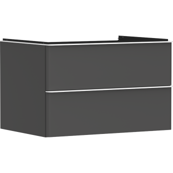 - HANSGROHE Xelu Q Szafka pod umywalkę nablatową z 2 szufladami 78 x 55 cm szary diament matowy 54075700 - 54075700 - Łazienki Szydłowski