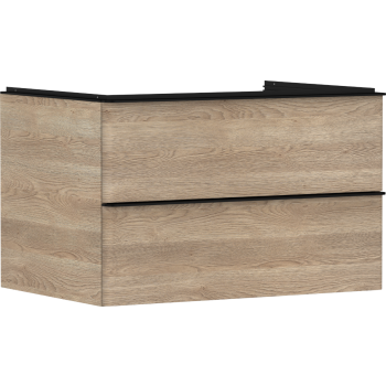 - HANSGROHE Xelu Q Szafka pod umywalkę nablatową z 2 szufladami 78 x 55 cm naturalny dąb 54076670 - 54076670 - Łazienki Szydłowski