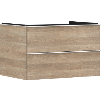 - HANSGROHE Xelu Q Szafka pod umywalkę nablatową z 2 szufladami 78 x 55 cm naturalny dąb 54076700 - 54076700 - Łazienki Szydłowski