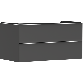 - HANSGROHE Xelu Q Szafka pod umywalkę nablatową z 2 szufladami 98 x 55 cm szary diament matowy 54079000 - 54079000 - Łazienki Szydłowski