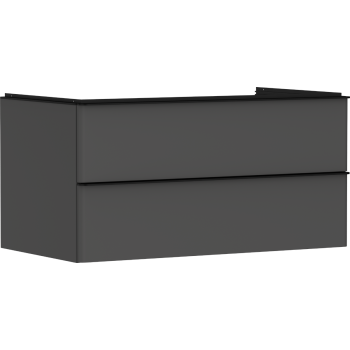 - HANSGROHE Xelu Q Szafka pod umywalkę nablatową z 2 szufladami 98 x 55 cm szary diament matowy 54079670 - 54079670 - Łazienki Szydłowski