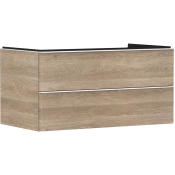 - HANSGROHE Xelu Q Szafka pod umywalkę nablatową z 2 szufladami 98 x 55 cm naturalny dąb 54080700 - 54080700 - Łazienki Szydłowski