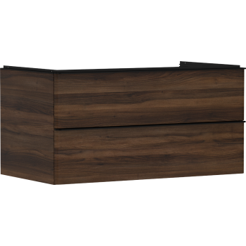  - HANSGROHE Xelu Q Szafka pod umywalkę nablatową z 2 szufladami 98 x 55 cm ciemny orzech 54081670 - 54081670 - Łazienki Szydłowski