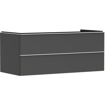 - HANSGROHE Xelu Q Szafka pod umywalkę nablatową z 2 szufladami 118 x 55 cm szary diament matowy 54083700 - 54083700 - Łazienki Szydłowski